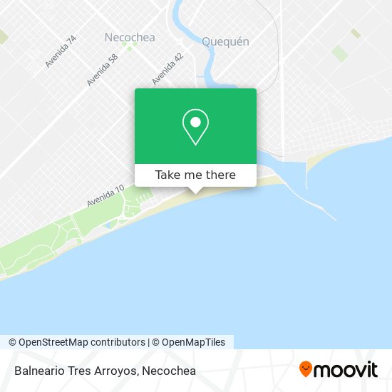 Balneario Tres Arroyos map
