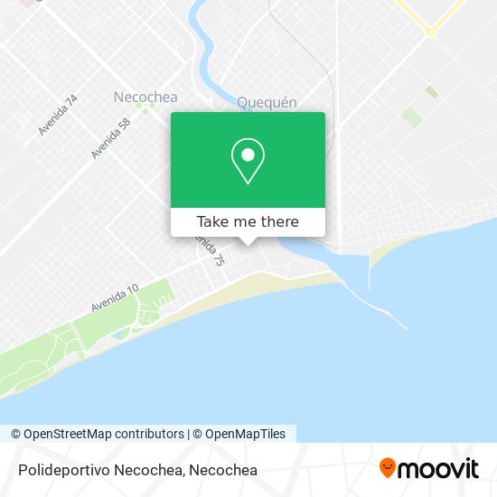 Polideportivo Necochea map