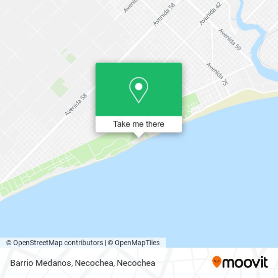 Barrio Medanos, Necochea map