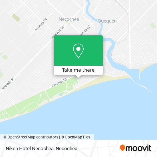 Niken Hotel Necochea map