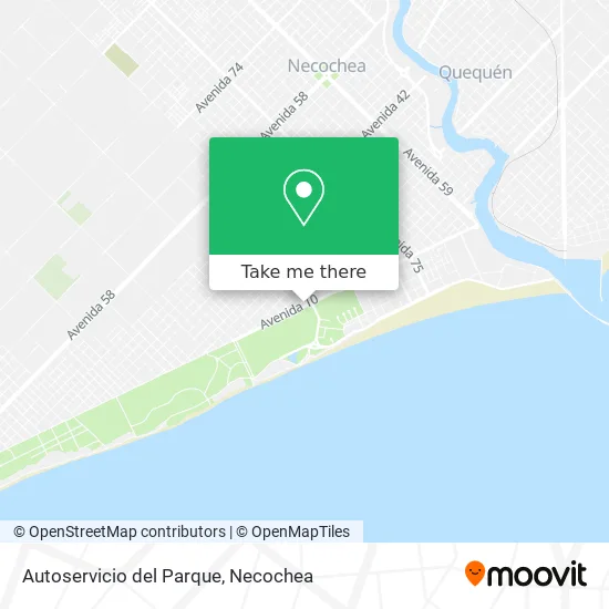 Autoservicio del Parque map