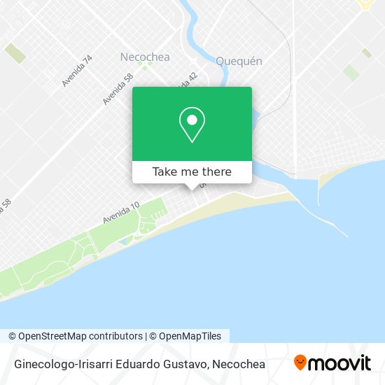 Mapa de Ginecologo-Irisarri Eduardo Gustavo