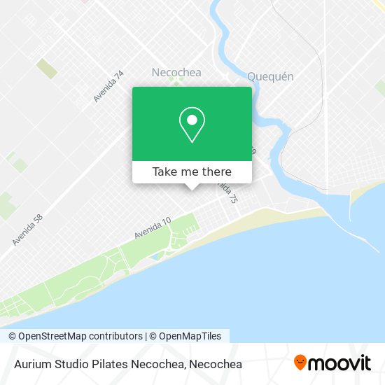 Mapa de Aurium Studio Pilates Necochea