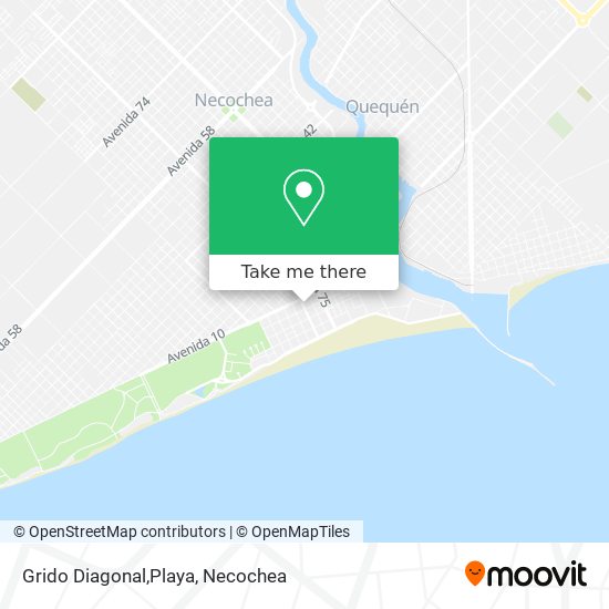 Grido Diagonal,Playa map