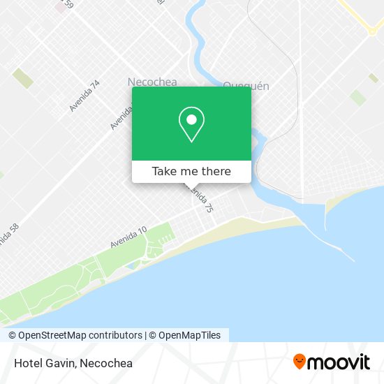 Hotel Gavin map