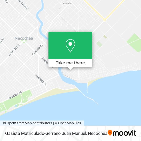 Mapa de Gasista Matriculado-Serrano Juan Manuel