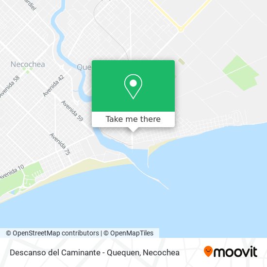 Descanso del Caminante - Quequen map