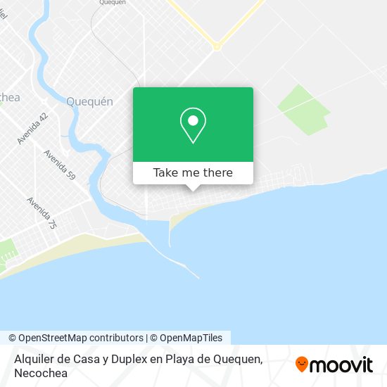 Alquiler de Casa y Duplex en Playa de Quequen map