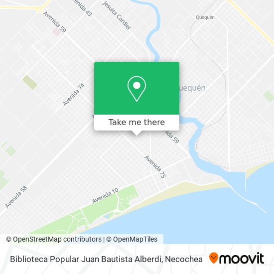 Biblioteca Popular Juan Bautista Alberdi map