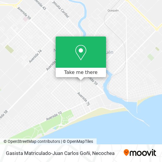 Mapa de Gasista Matriculado-Juan Carlos Goñi
