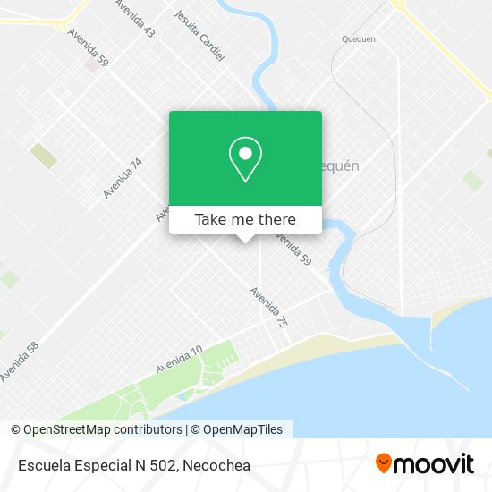 Mapa de Escuela Especial N 502