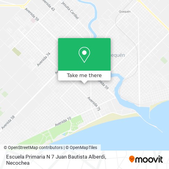 Mapa de Escuela Primaria N 7 Juan Bautista Alberdi