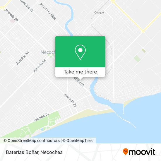Baterías Boñar map
