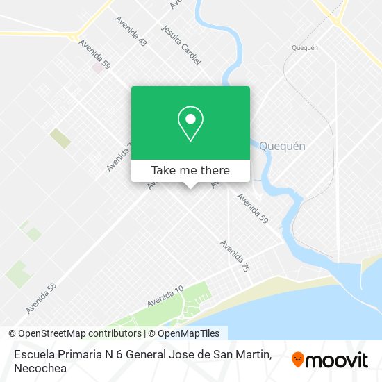 Mapa de Escuela Primaria N 6 General Jose de San Martin