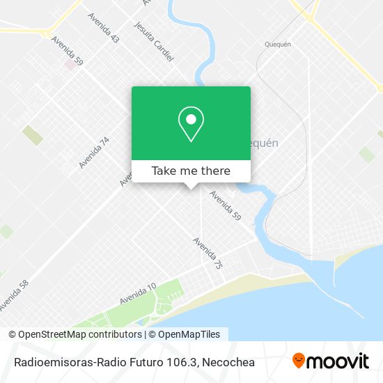 Radioemisoras-Radio Futuro 106.3 map