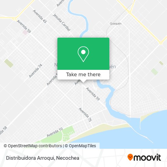 Mapa de Distribuidora Arroqui