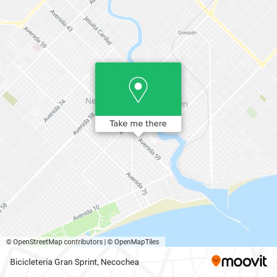 Bicicleteria Gran Sprint map