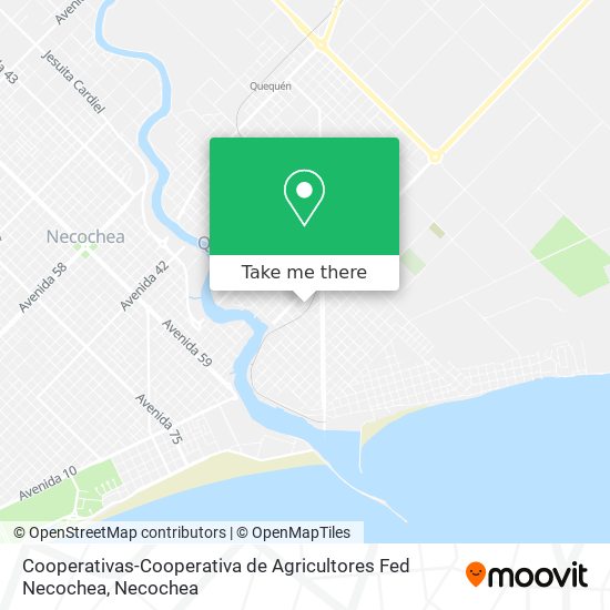 Cooperativas-Cooperativa de Agricultores Fed Necochea map