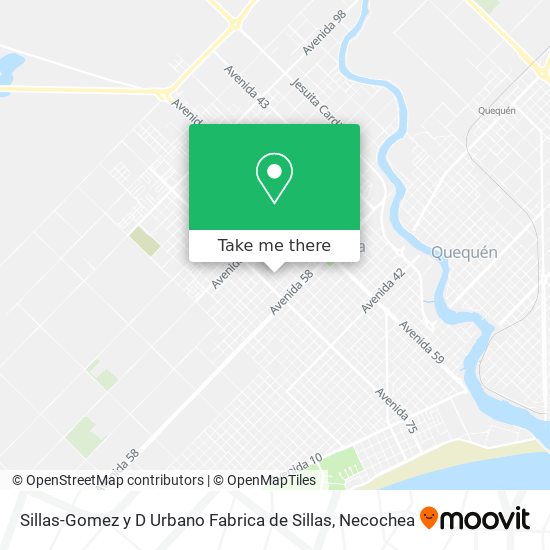 Mapa de Sillas-Gomez y D Urbano Fabrica de Sillas