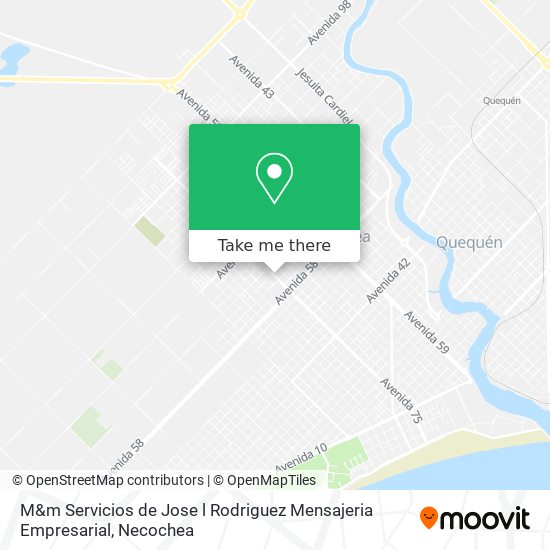 Mapa de M&m Servicios de Jose l Rodriguez Mensajeria Empresarial