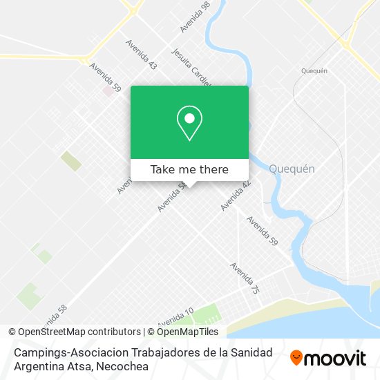 Campings-Asociacion Trabajadores de la Sanidad Argentina Atsa map