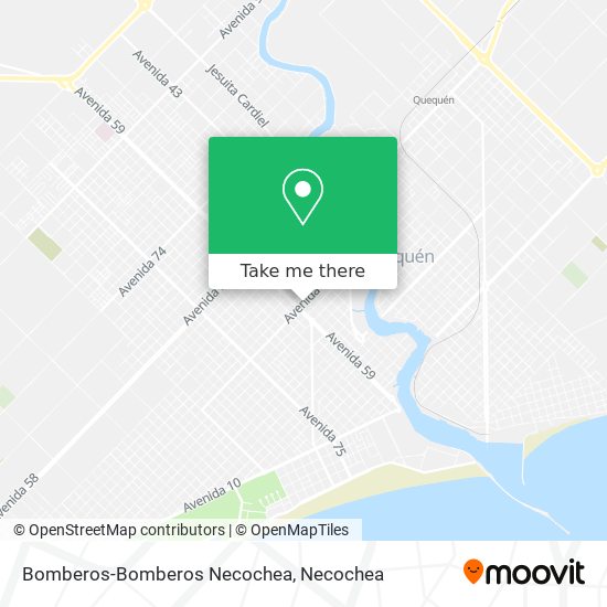 Bomberos-Bomberos Necochea map