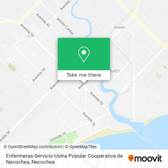 Enfermeras-Servicio-Usina Popular Cooperativa de Necochea map