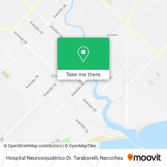 Mapa de Hospital Neurosiquiátrico Dr. Taraborelli