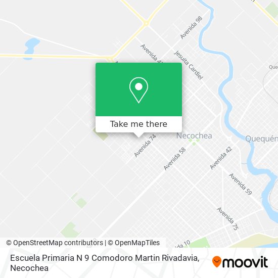 Mapa de Escuela Primaria N 9 Comodoro Martin Rivadavia