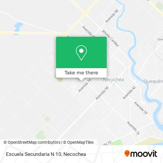 Mapa de Escuela Secundaria N 10