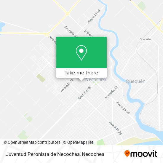 Juventud Peronista de Necochea map