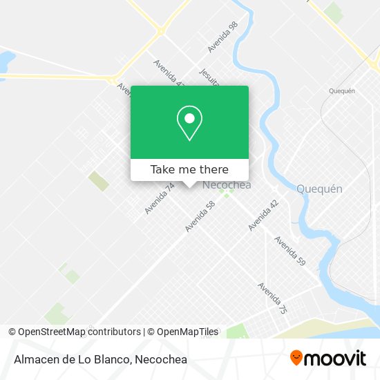 Mapa de Almacen de Lo Blanco