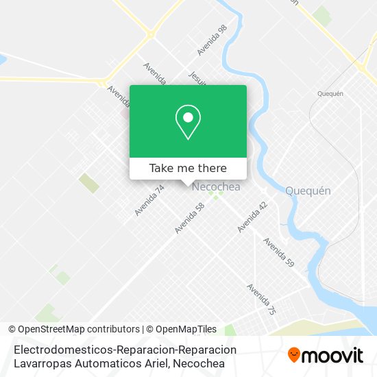 Electrodomesticos-Reparacion-Reparacion Lavarropas Automaticos Ariel map