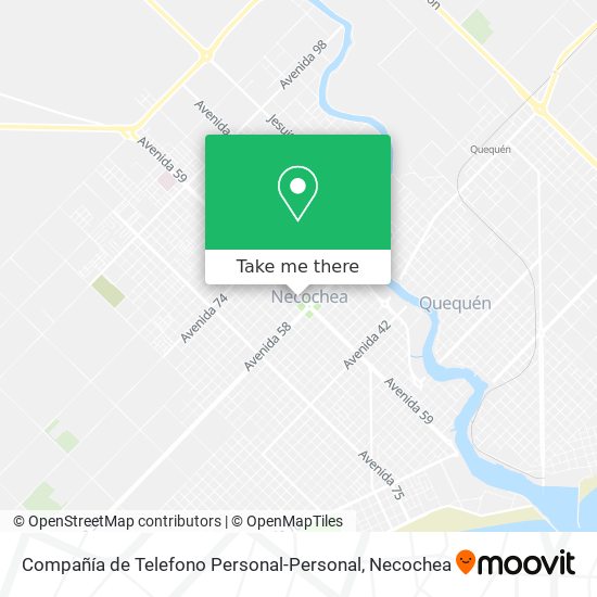 Compañía de Telefono Personal-Personal map