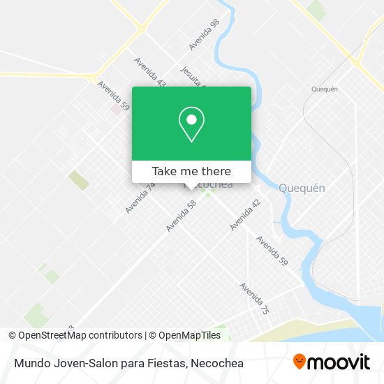 Mundo Joven-Salon para Fiestas map