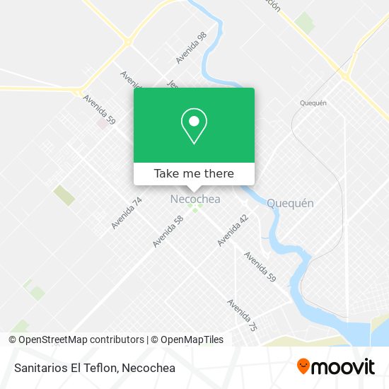 Sanitarios El Teflon map