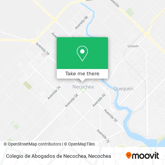 Colegio de Abogados de Necochea map