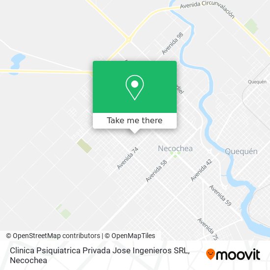Mapa de Clinica Psiquiatrica Privada Jose Ingenieros SRL