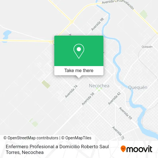 Mapa de Enfermero Profesional a Domicilio Roberto Saul Torres