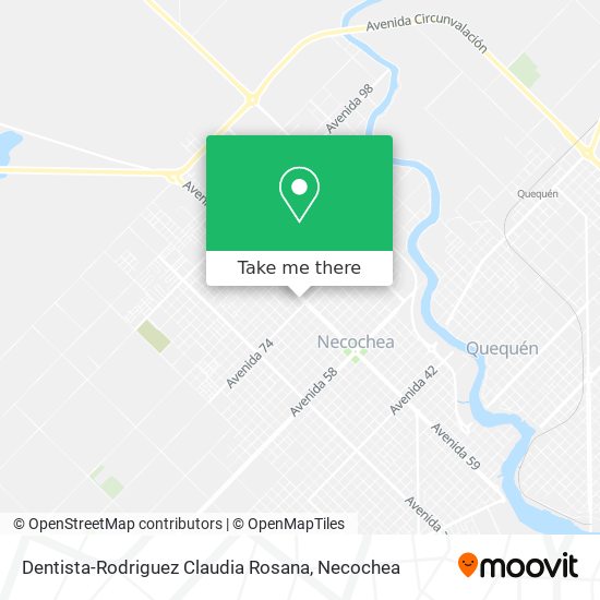 Mapa de Dentista-Rodriguez Claudia Rosana
