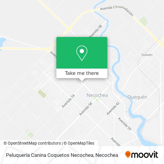 Mapa de Peluquería Canina Coquetos Necochea