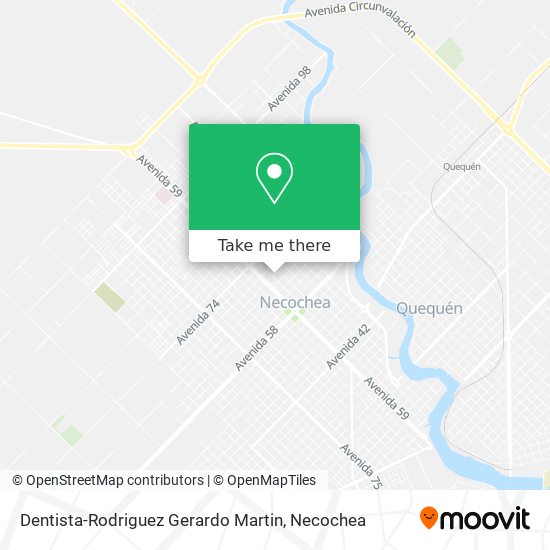 Dentista-Rodriguez Gerardo Martin map