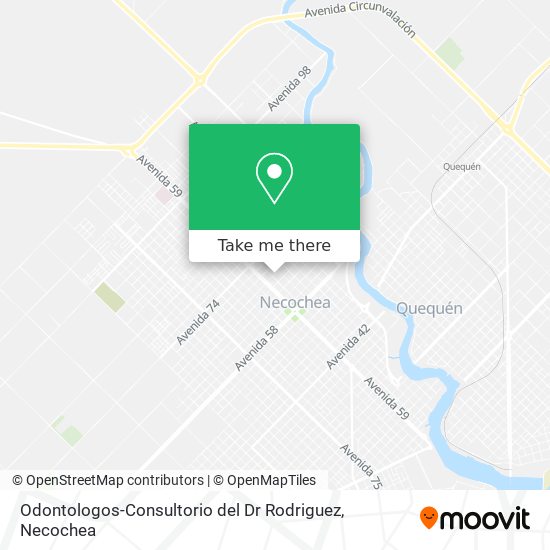Mapa de Odontologos-Consultorio del Dr Rodriguez