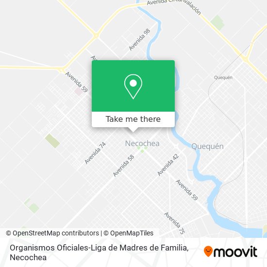 Organismos Oficiales-Liga de Madres de Familia map
