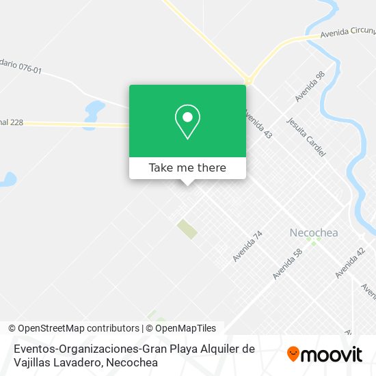 Eventos-Organizaciones-Gran Playa Alquiler de Vajillas Lavadero map