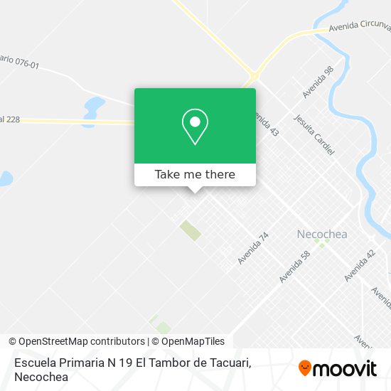 Escuela Primaria N 19 El Tambor de Tacuari map