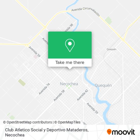 Club Atletico Social y Deportivo Mataderos map
