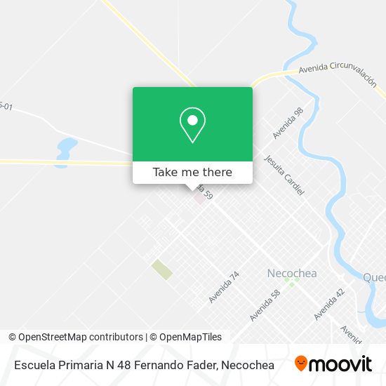 Mapa de Escuela Primaria N 48 Fernando Fader