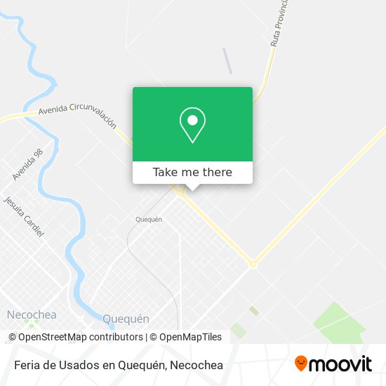 Feria de Usados en Quequén map