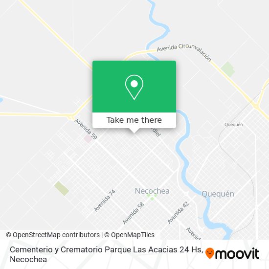 Mapa de Cementerio y Crematorio Parque Las Acacias 24 Hs